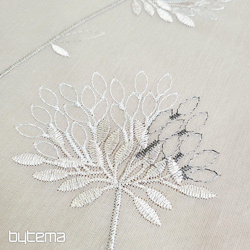 Cortina de lujo GERSTER 11868 bordado beige