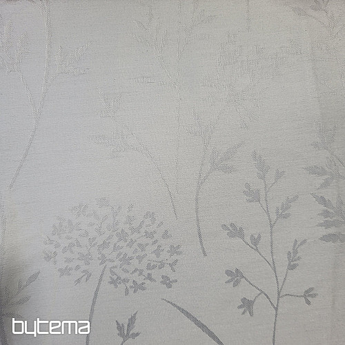 Lujoso damasco de algodón RIO GRIS CLARO