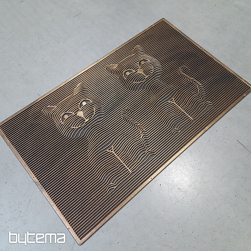 Felpudo de goma DOS GATOS 3D