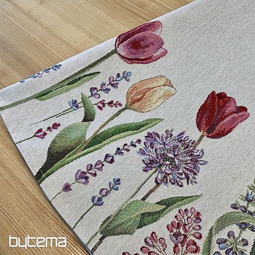 Mantel tapiz redondo TULIPANES PRIMAVERA III