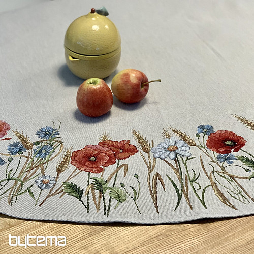 Mantel tapiz redondo FLORES SILVESTRES