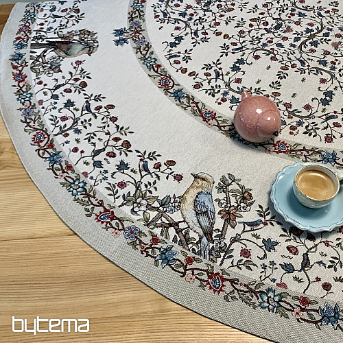 Mantel tapiz redondo PÁJAROS