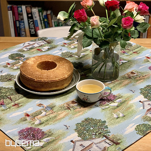 Mantel y bufanda de tapiz VENKOV