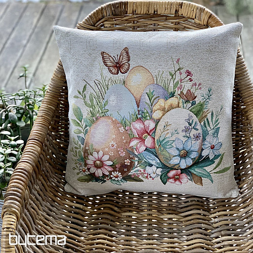 Cubierta decorativa de Pascua HUEVOS EN LA HIERBA