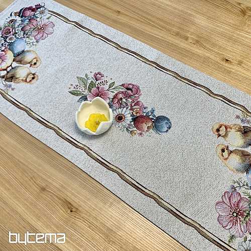 Mantel y pañuelo tapiz VACACIONES DE PRIMAVERA