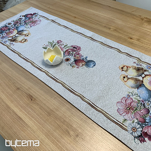 Mantel y pañuelo tapiz VACACIONES DE PRIMAVERA