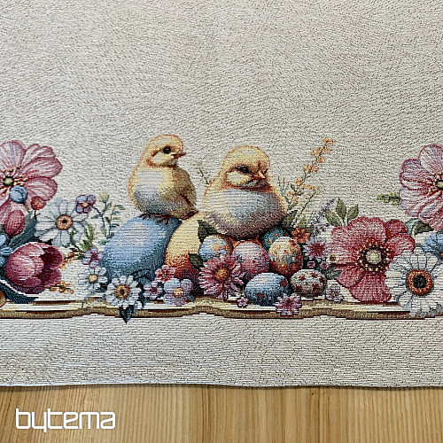 Mantel y pañuelo tapiz VACACIONES DE PRIMAVERA