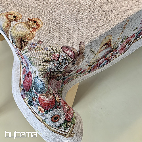 Mantel y pañuelo tapiz VACACIONES DE PRIMAVERA