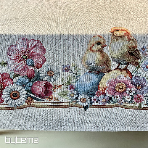 Mantel y pañuelo tapiz VACACIONES DE PRIMAVERA