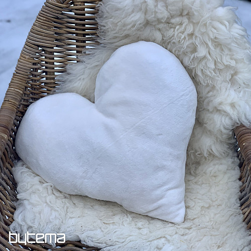 Almohada CORAZÓN BLANCO