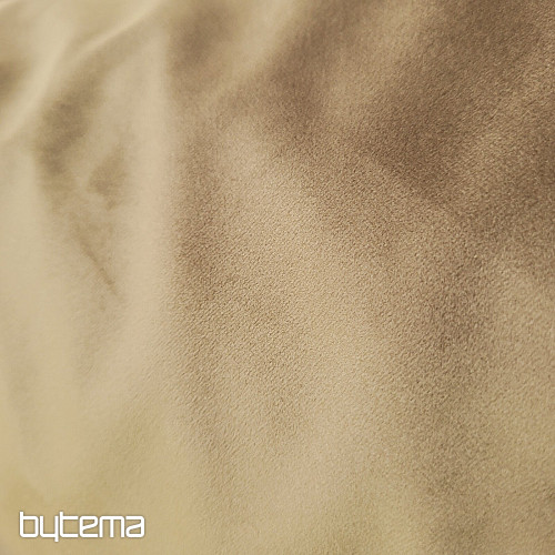 Lujosa tela decorativa monocromática de diseño GERSTER 77042/0200 MARRÓN