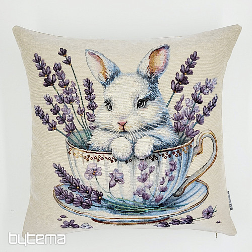 Funda de almohada tapiz LIEBRE EN PORCELANA