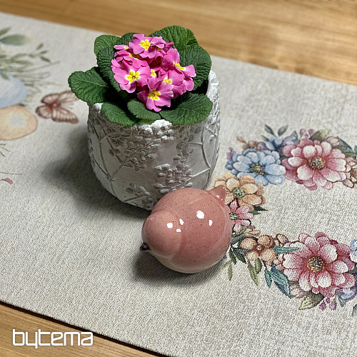 Mantel y bufanda de Pascua HUEVOS EN LA HIERBA