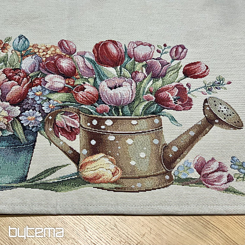 Mantel y pañuelo tapiz RAMO DE PRIMAVERA