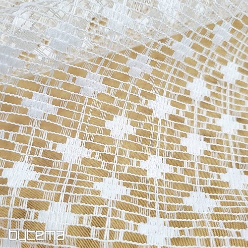 Cortina jacquard ZORA blanca