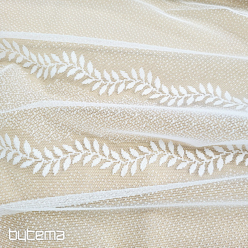 Cortina jacquard INGRID blanca