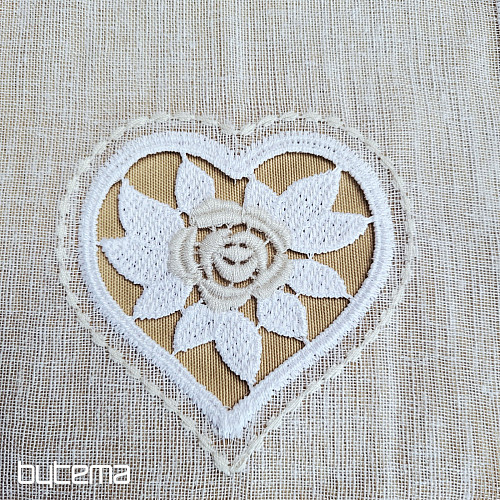 Cortina de vidrieras CORAZÓN BEIGE