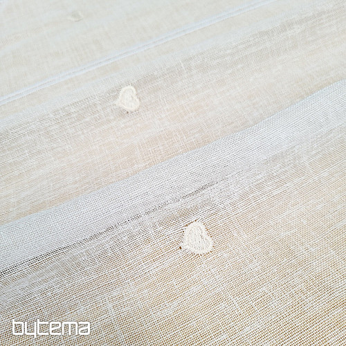 Cortina de vidrieras CORAZÓN BEIGE