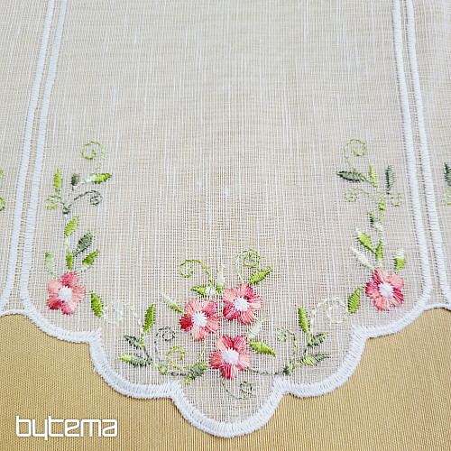 Cortina de vidrieras FLORES ROSAS