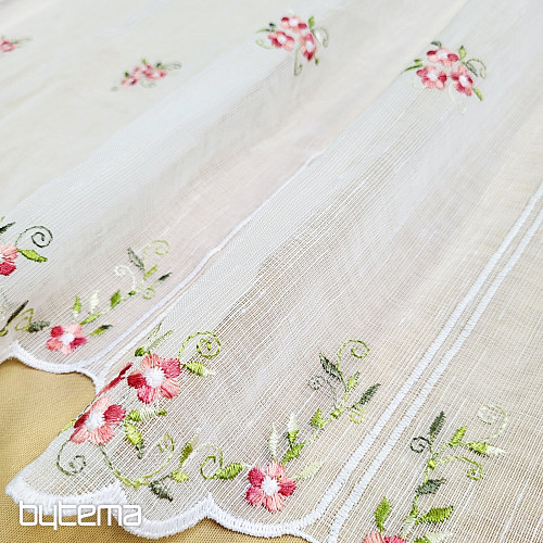 Cortina de vidrieras FLORES ROSAS