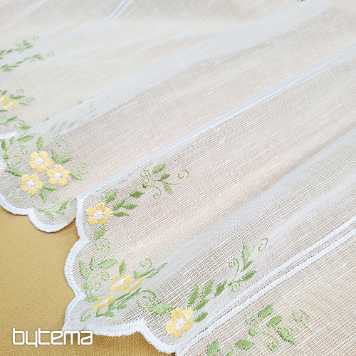 Cortina de vidrieras FLORES AMARILLAS