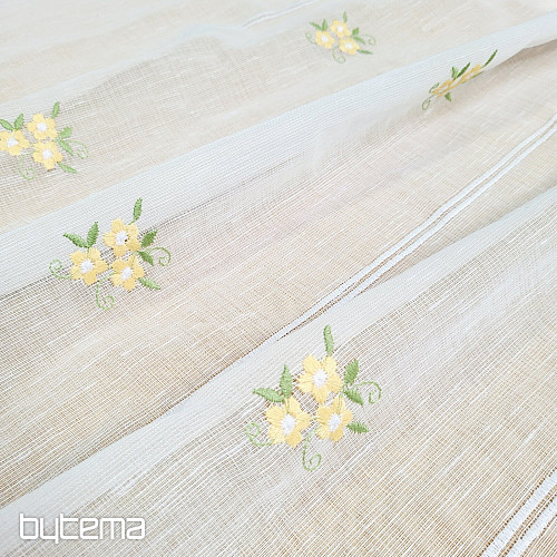 Cortina de vidrieras FLORES AMARILLAS