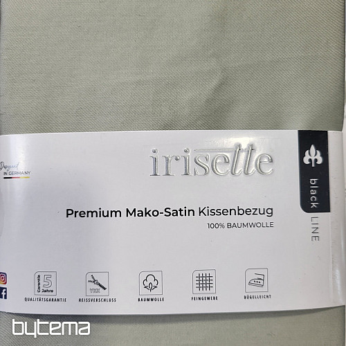 Funda de almohada de satén - salvia 32