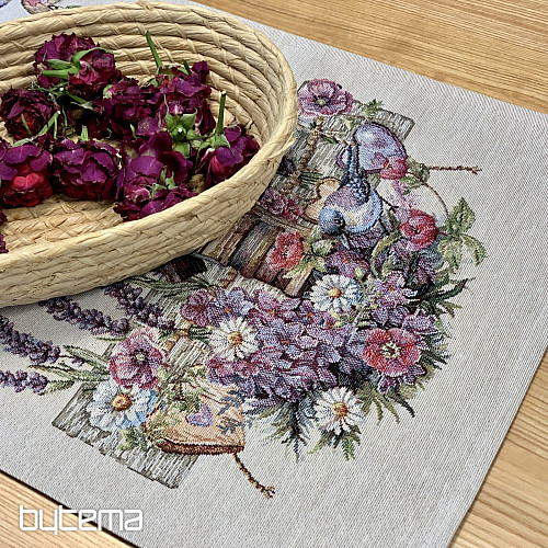 Mantel y bufanda tapiz BIRDHOUSE