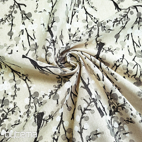 Tela decorativa TREE BUBBLES GREY