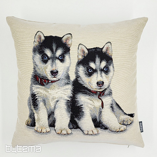 Funda de almohada tapiz CACHORROS HUSKY