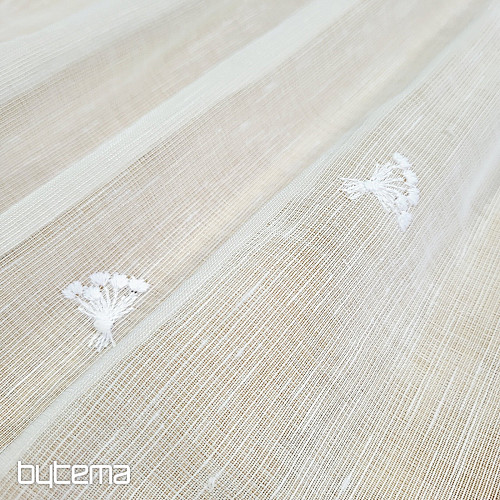 Cortina de vidrieras TULIPANES MINI BLANCO