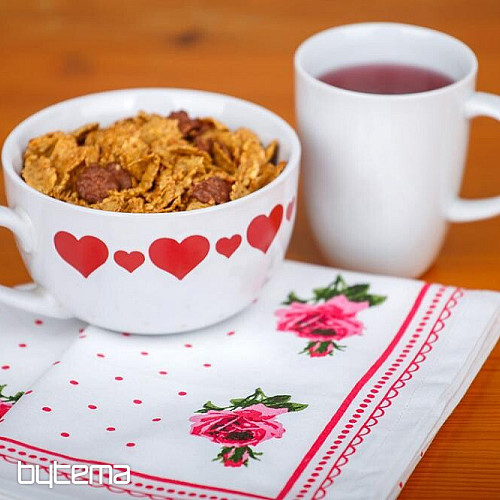 Toallas de la ABUELA Rosas Rosas