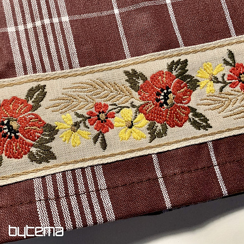 Paños de cocina MARRÓN CON FLORES DE LA ABUELA