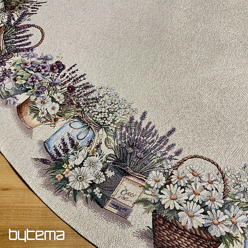 Mantel tapiz redondo BELLEZA EN EL CARRITO