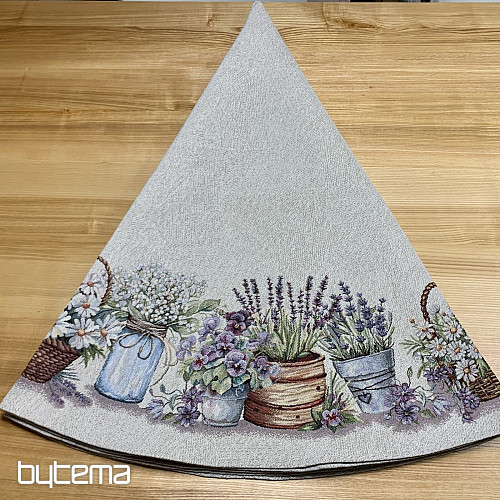 Mantel tapiz redondo BELLEZA EN EL CARRITO