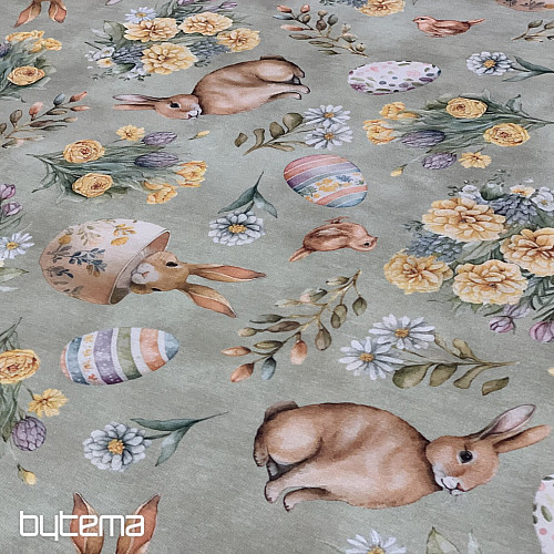 Tela decorativa BUNNY LONNIE verde