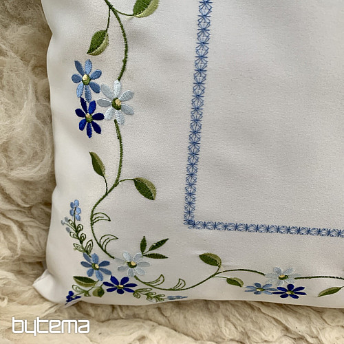 Funda decorativa bordada FLOR OLVIDADA