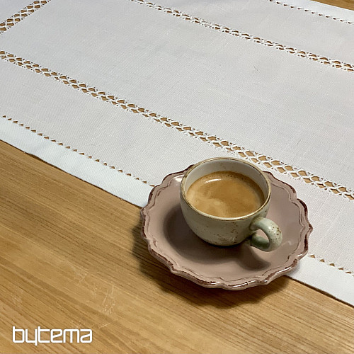 Mantel y pañuelo CALADO BLANCO