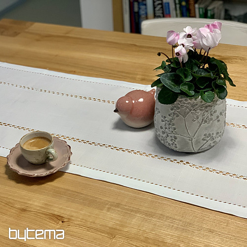 Mantel y pañuelo CALADO BLANCO