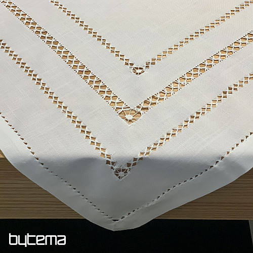 Mantel y pañuelo CALADO BLANCO