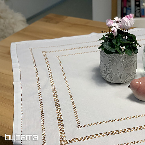 Mantel y pañuelo CALADO BLANCO