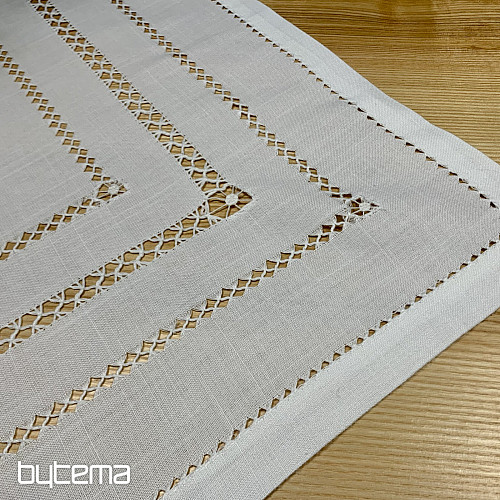 Mantel y pañuelo CALADO BLANCO