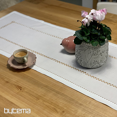 Mantel y pañuelo CALADO BLANCO