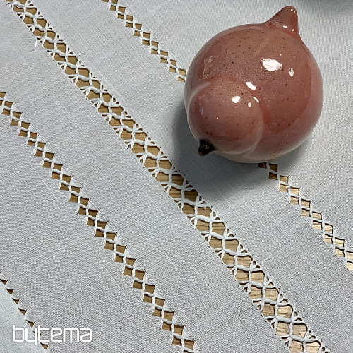 Mantel y pañuelo CALADO BLANCO