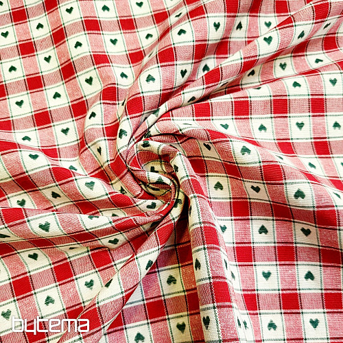 Tejido decorativo MAXI CORET rojo