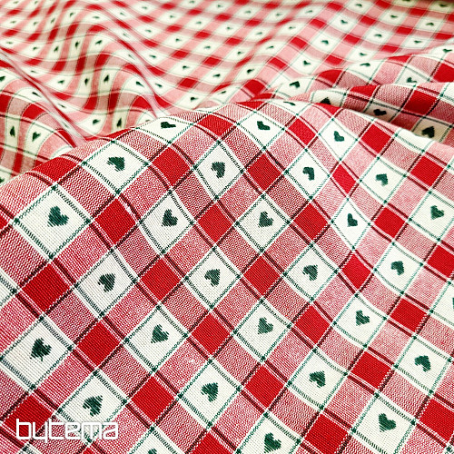 Tejido decorativo MAXI CORET rojo