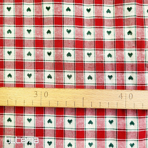 Tejido decorativo MAXI CORET rojo