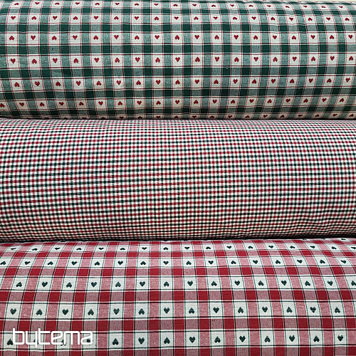 Tejido decorativo MAXI CORET rojo