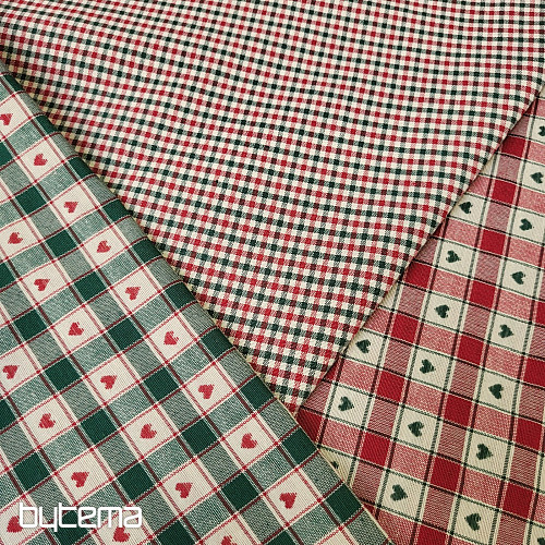 Tejido decorativo MAXI CORET rojo