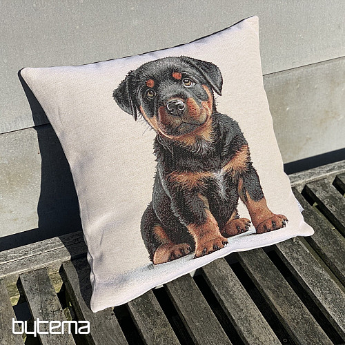 Funda de almohada tapiz CACHORRO ROTTVEILER